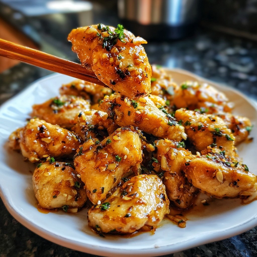 Honey Garlic Chicken Bites