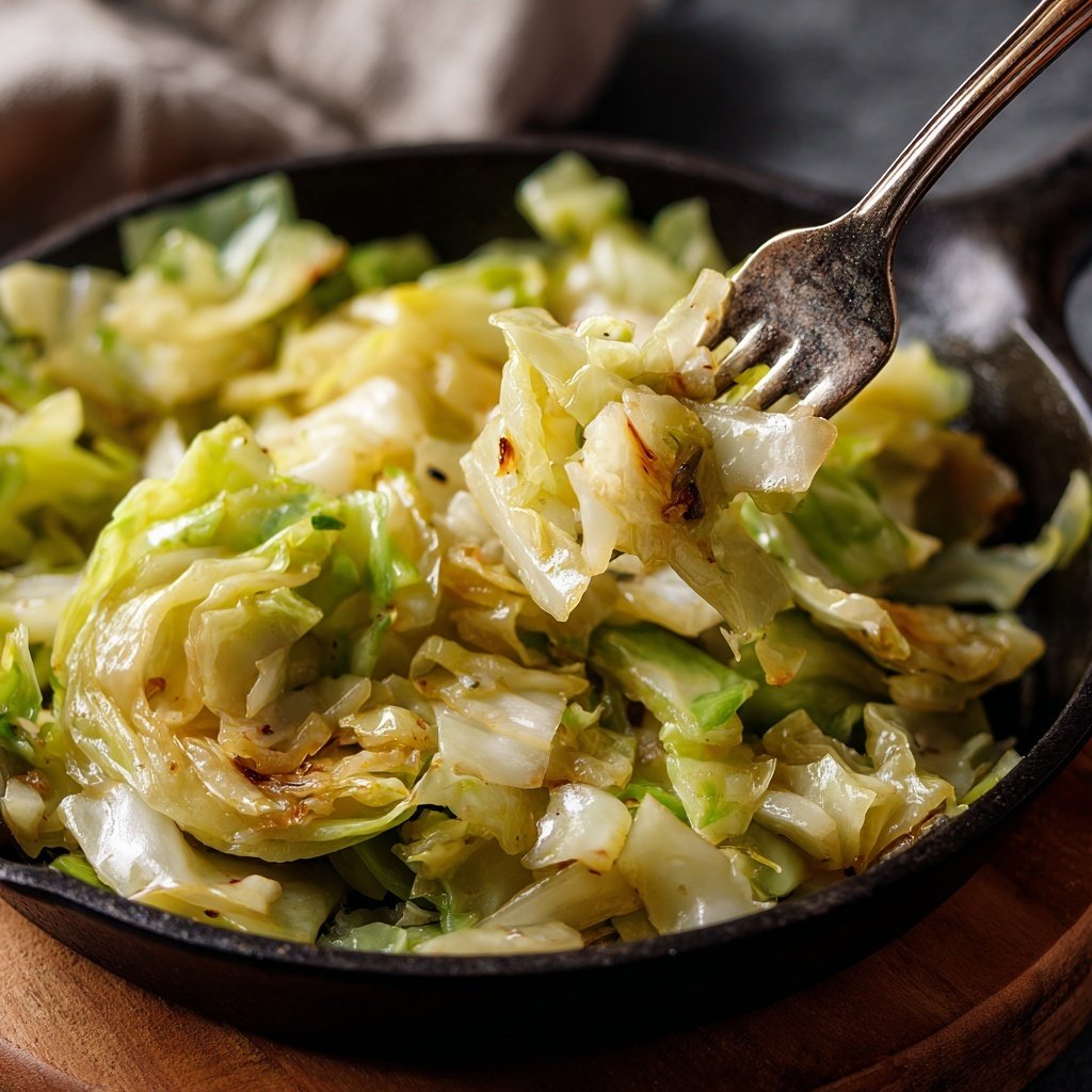 Garlic Butter Cabbage Skillet