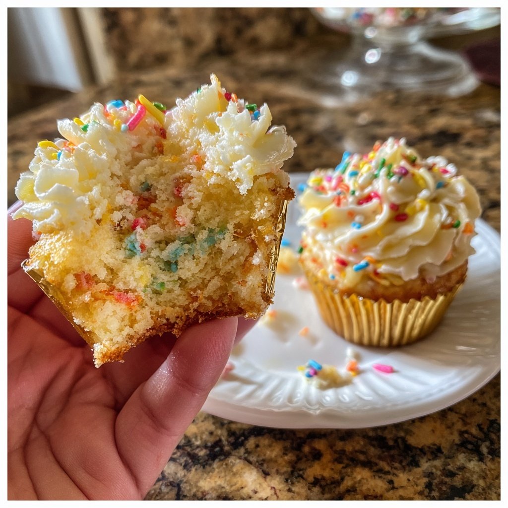 Funfetti Flower Power Cupcakes