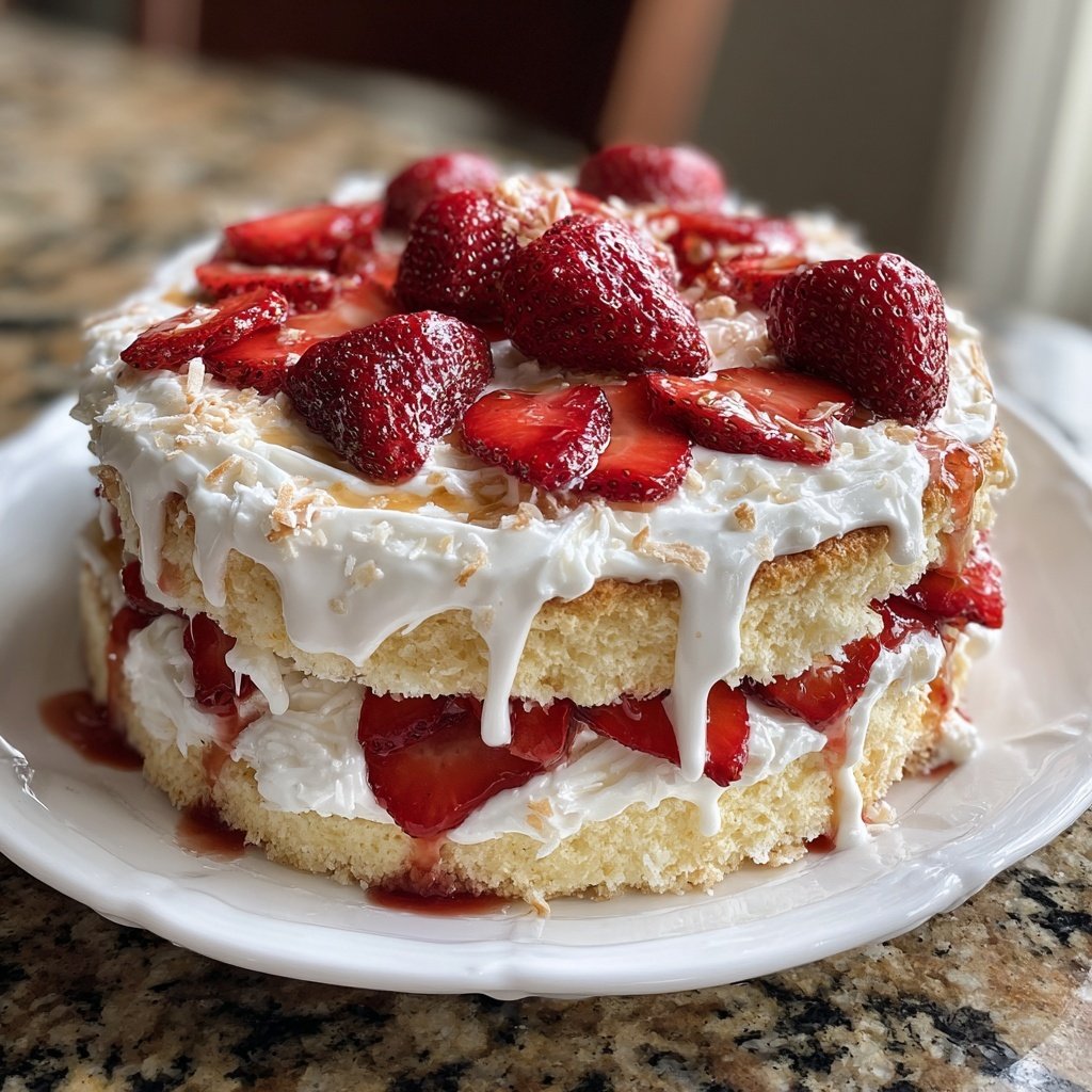 Vegan Strawberry Shortcake with Coconut Cream