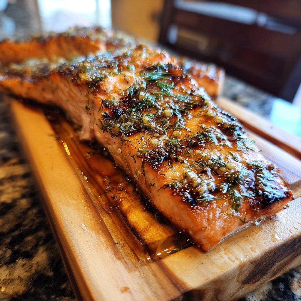 Cedar Plank Grilled Salmon