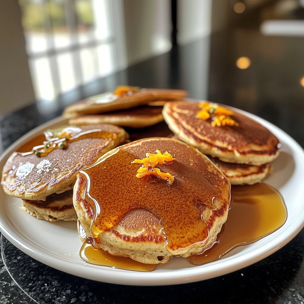 Cardamom and Orange Blossom Breakfast Pancakes