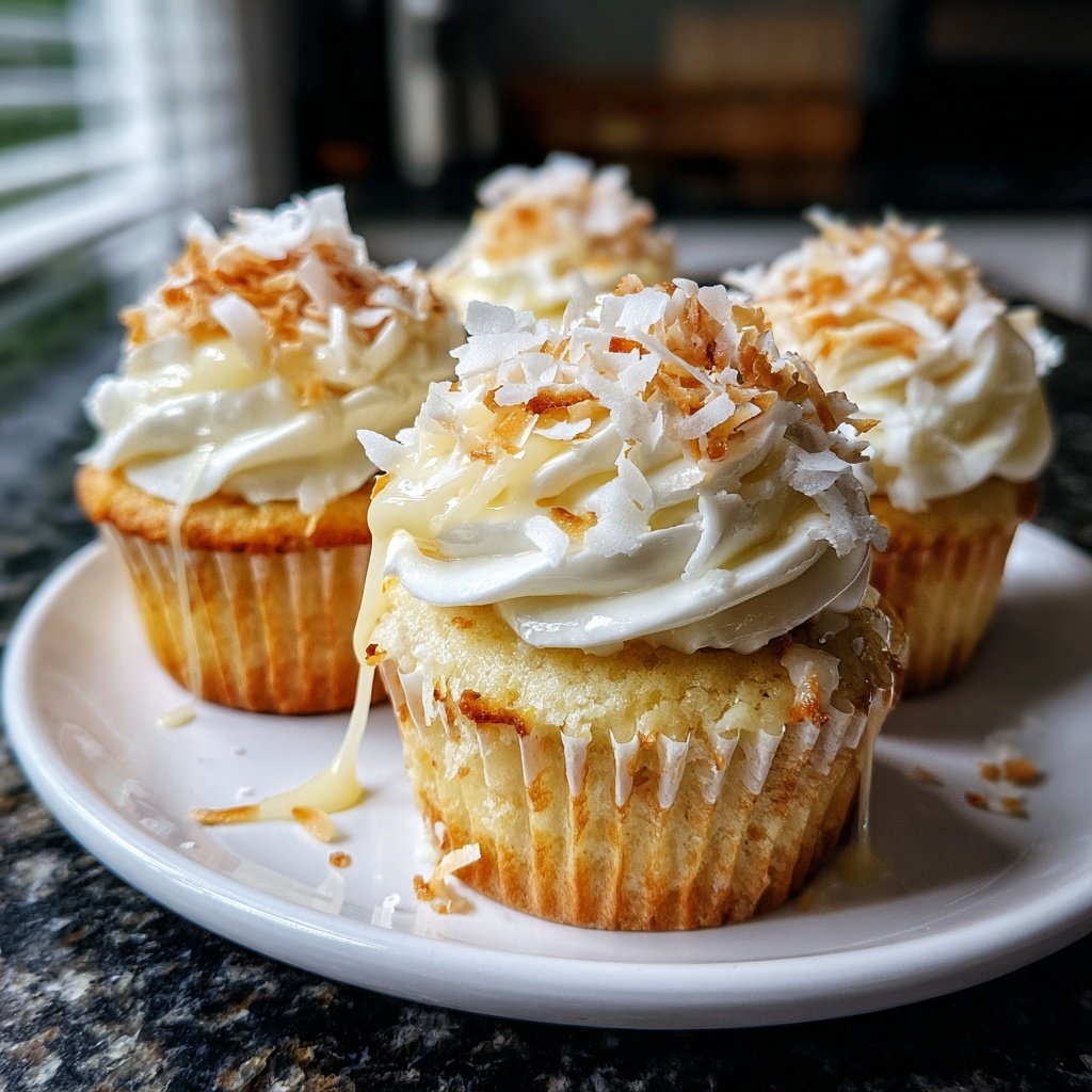 Creamy Coconut Cupcakes