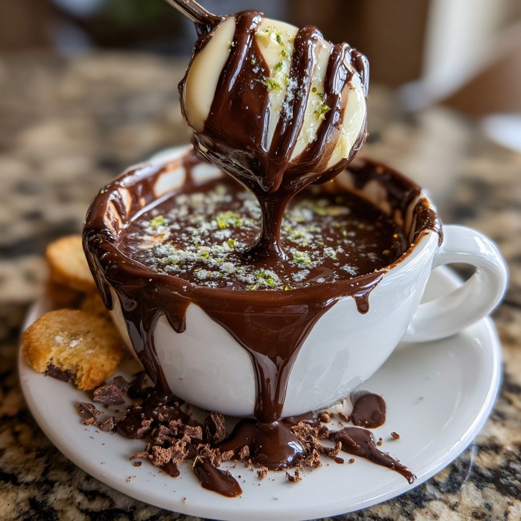 Choco-Lime Fondue Delight