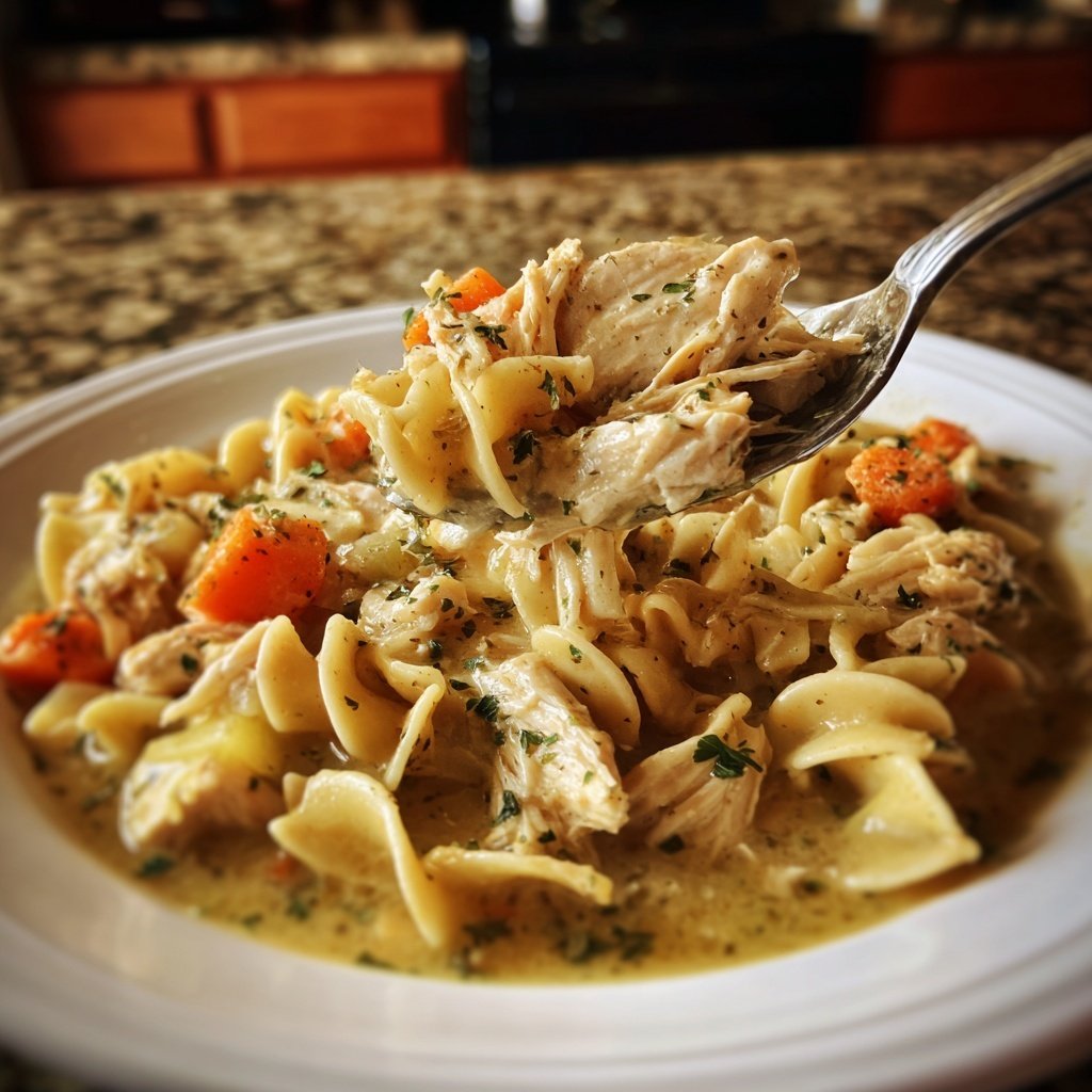 Slow Cooker Chicken and Noodles