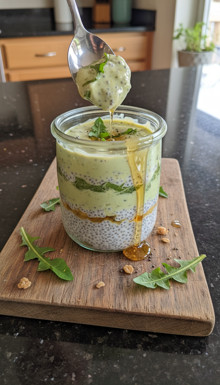 Chia Dandelion Power Pudding