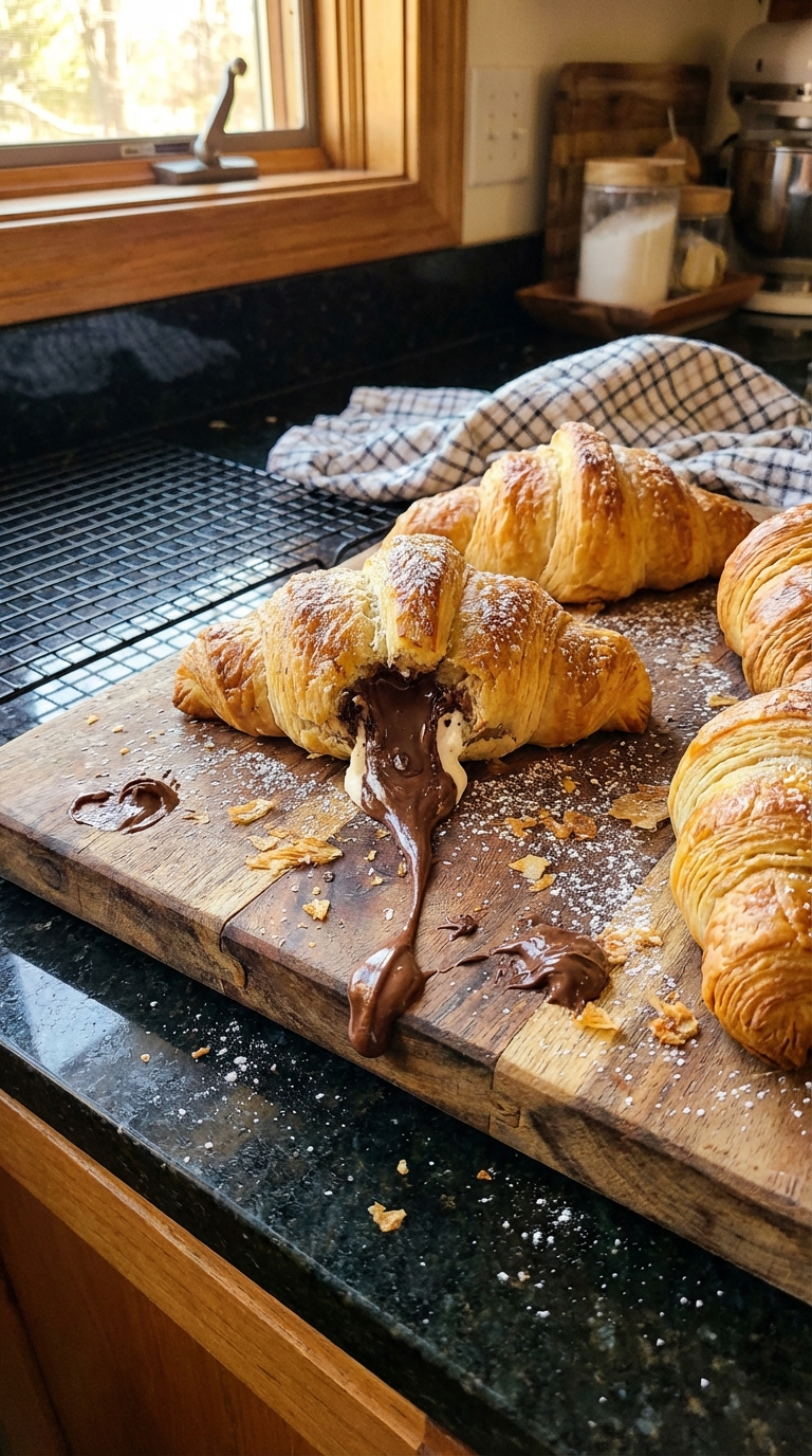 Ricotta Chocolate Croissant Delights