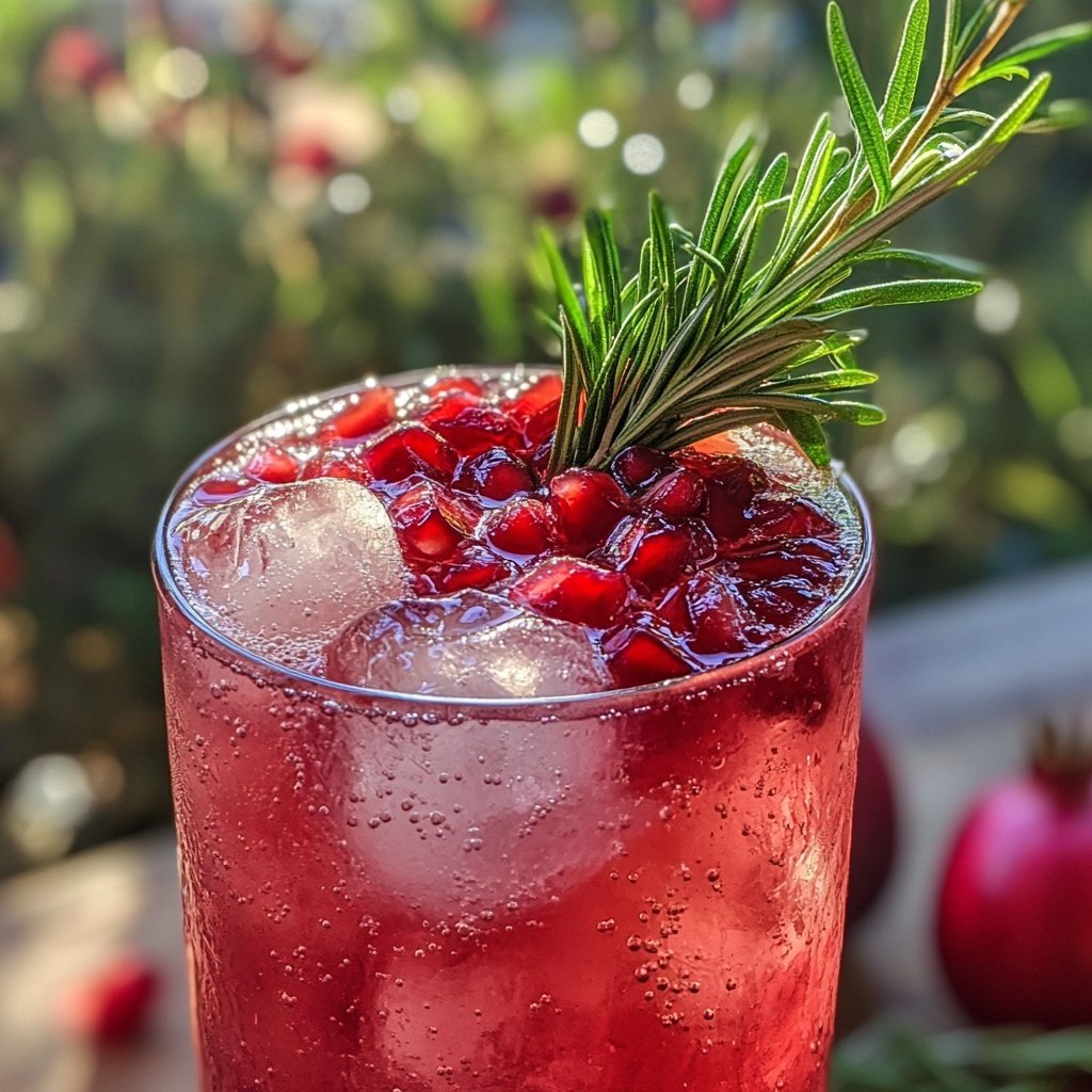 Rosemary Pomegranate Fizz