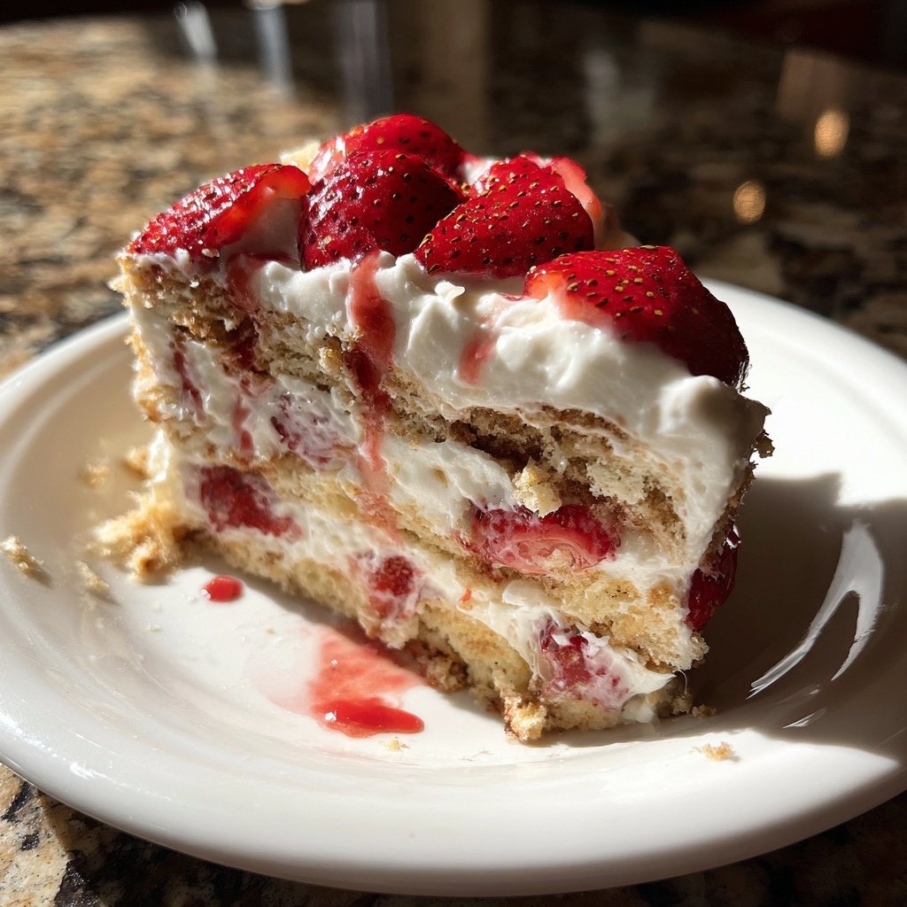 Strawberry Shortcake Icebox Cake