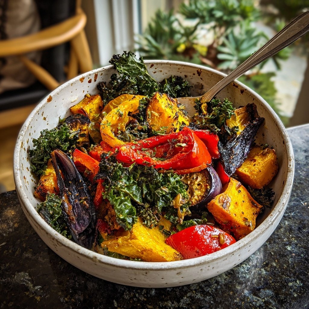 Roasted Vegetable Bowls Green Tahini