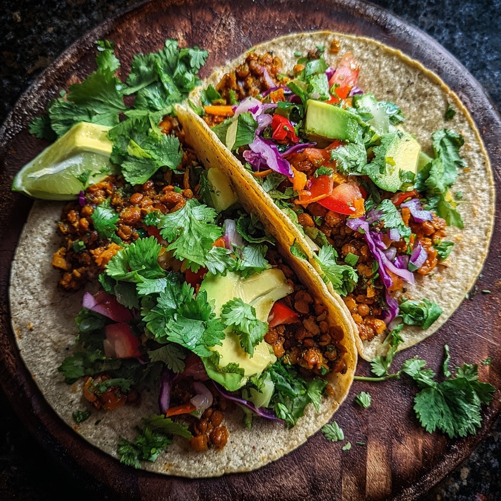 Spicy Lentil Tacos
