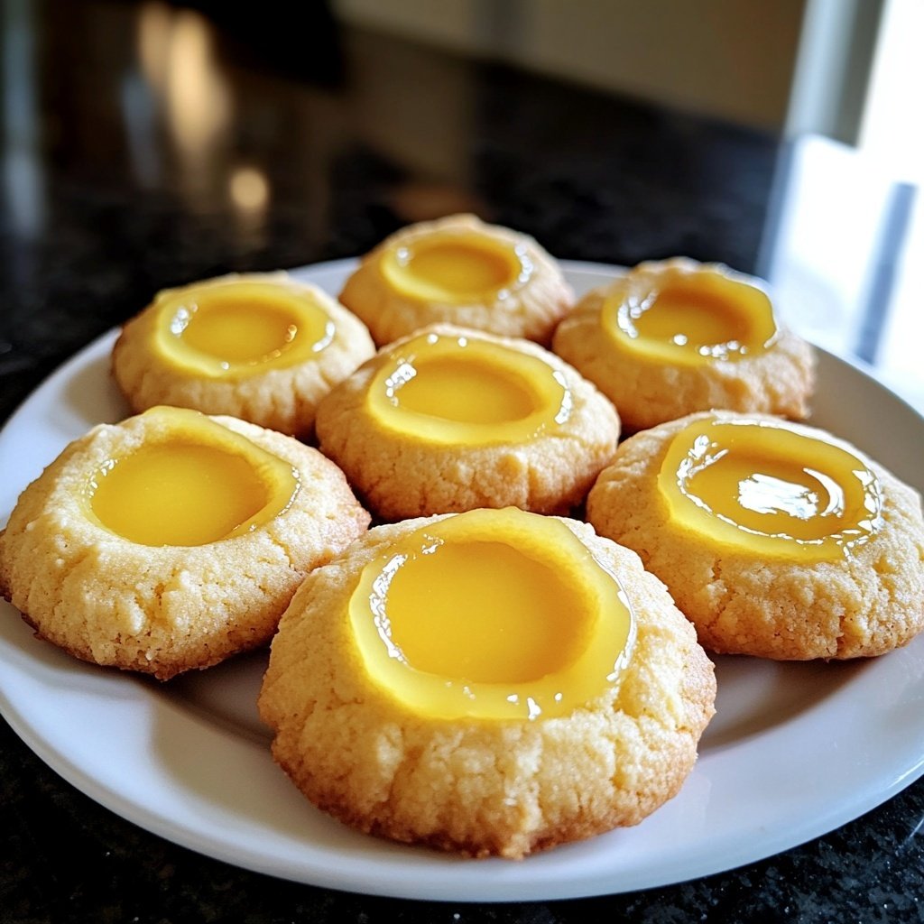 Meyer Lemon Thumbprint Cookies