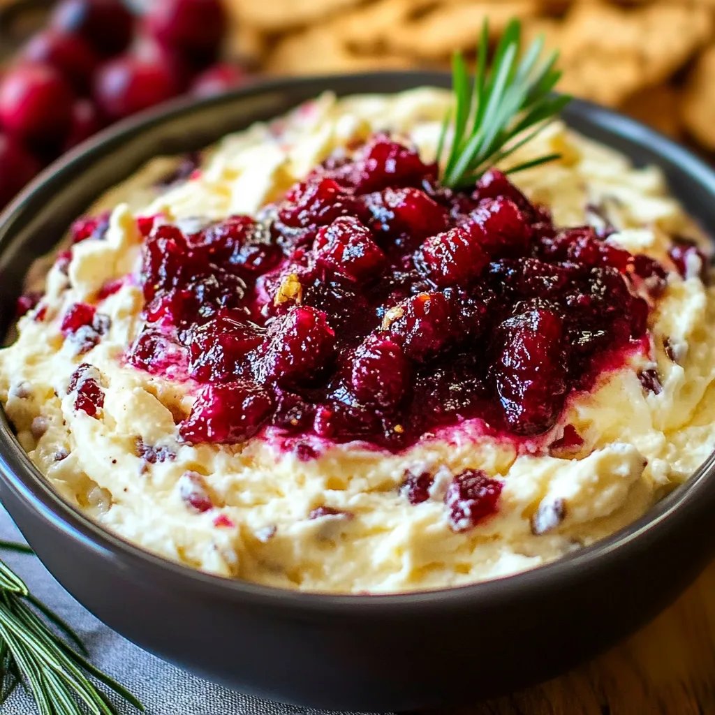 Creamy Cranberry Cream Cheese Dip With Sour Cream