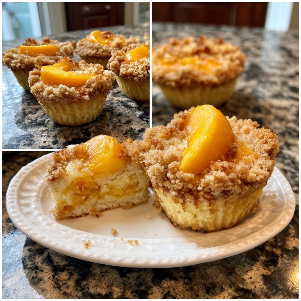 Peach Cobbler Cupcake Delight