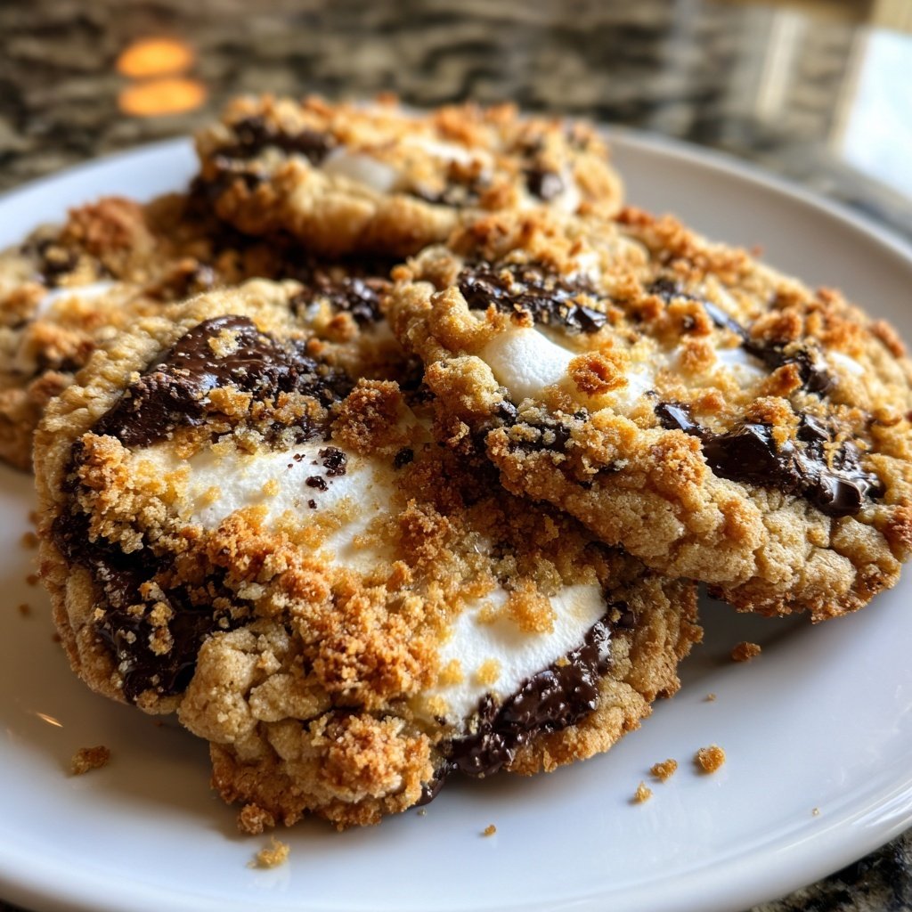 Crumbl S'mores Cookies