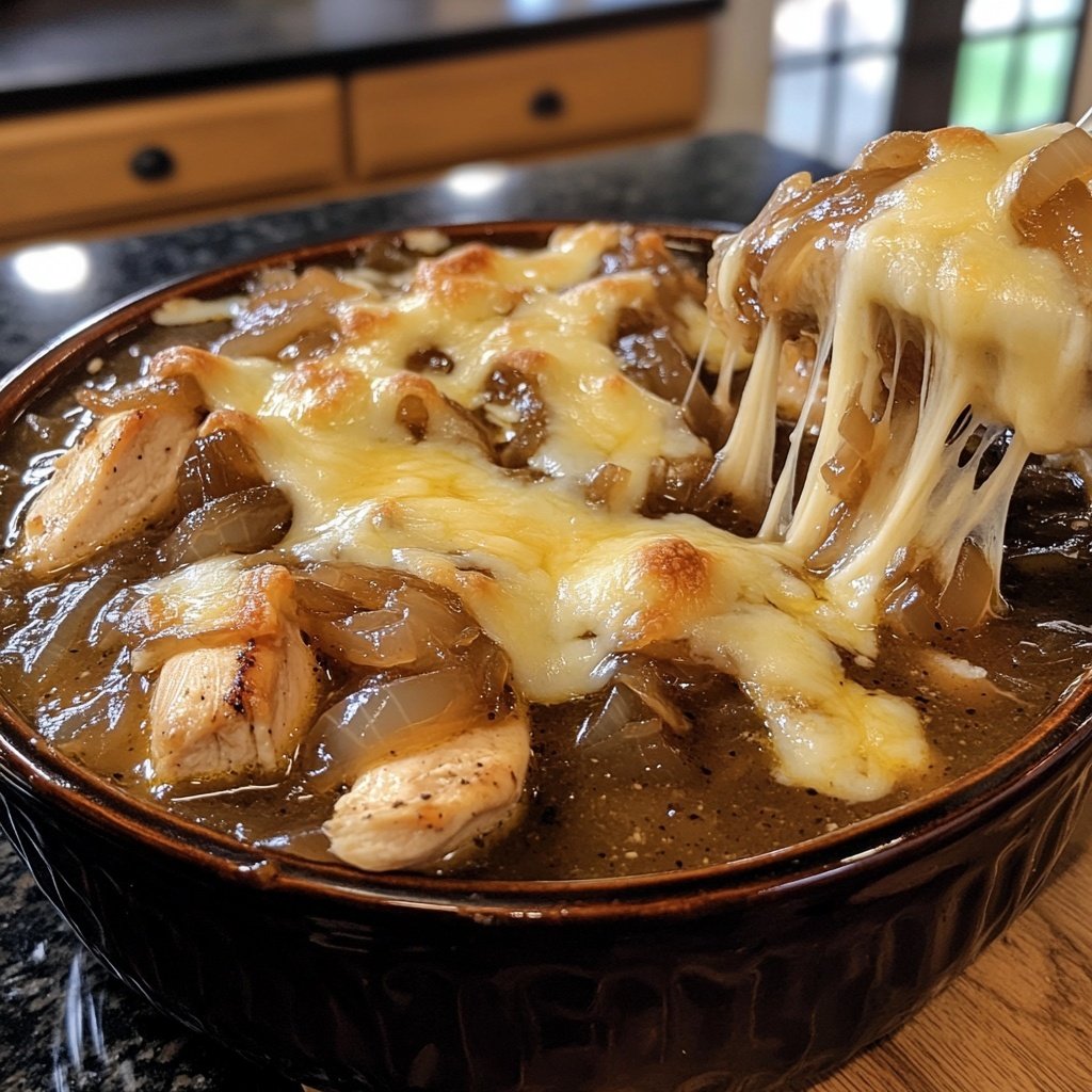 French Onion Chicken Soup